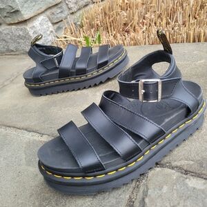 Dr Martens Blaire 3 Strap Leather Sandals
